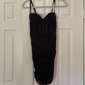 Black sinched dress